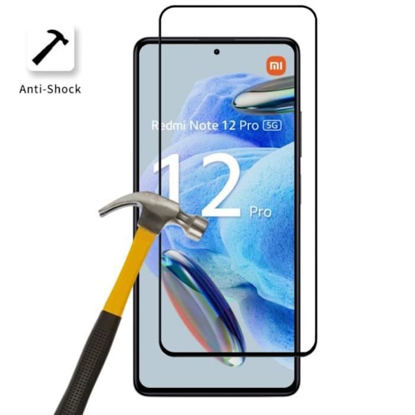 Coque til Xiaomi Redmi Note 12 PRO 5G og 2 hærdet glas skærmbeskyttelse Phonillico®