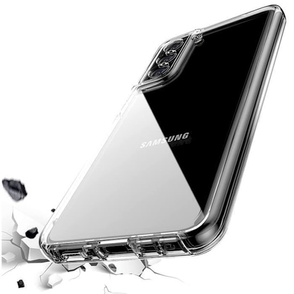 Coque til Samsung S21 FE 5G - Hætte Etui 360 Integreret Transparent 2 Dele Foran Bagpå Sammenklappelig Phonillico® Transparent
