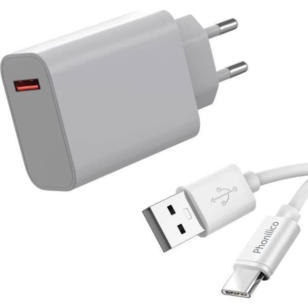 Snabb Laddare 33W + USB USB-C Kabel för Xiaomi 13-12-Redmi Note 13-Redmi Note 12-Poco M4 PRO-Poco X5-Mi 11 Lite-Pad 6 Phonillico® Vit