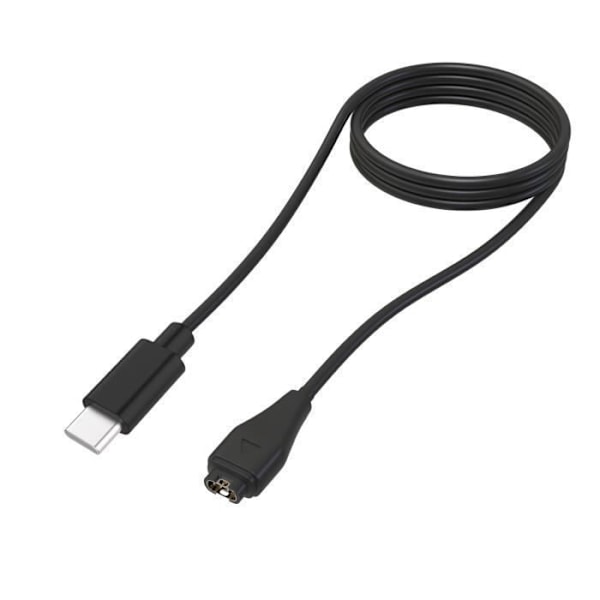 Paket med 2 USB-C-kablar för Garmin Fenix 8 E 7 7S 7X 6 6S 6X 5 Forerunner 965 45 265 Vivoactive 5 Phonillico® smartwatchar Svart