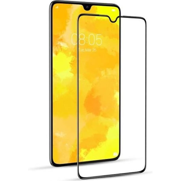 Karkaistu Lasi - Phonillico® - Huawei P30 - Musta Reuna - Naarmuuntumaton - Iskunkestävä Svart