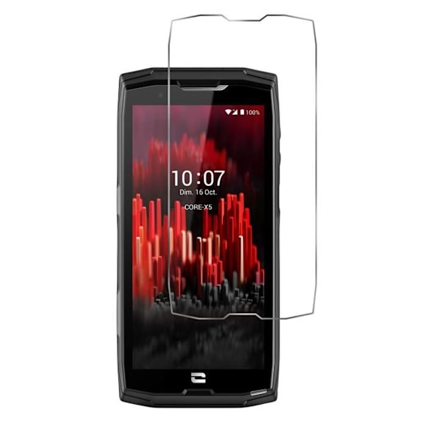 Hærdet Glas - Phonillico® - Crosscall Core X4/X5 - Pakke med 4 - Ridsefast - Gennemsigtig Transparent
