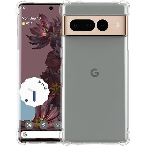 Coque til Google Pixel 7 PRO - Stødabsorberende Beskyttelse TPU Blød Transparent Phonillico® Transparent