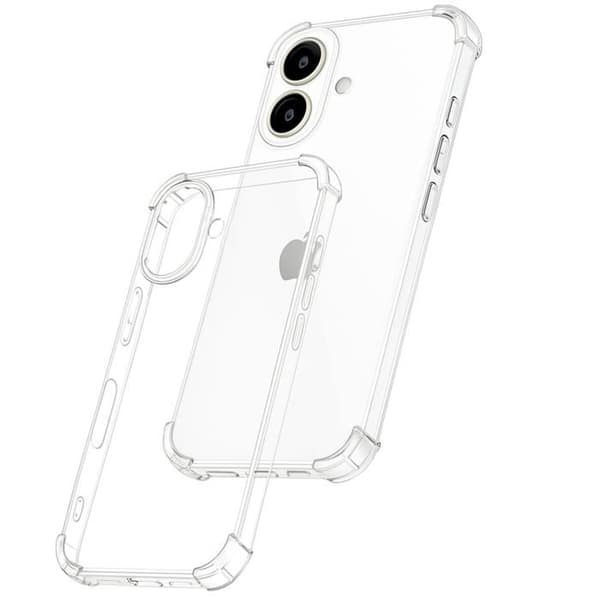 Coque til iPhone 17 - Stødabsorberende Beskyttelse Silikone Blød Transparent Phonillico® Transparent