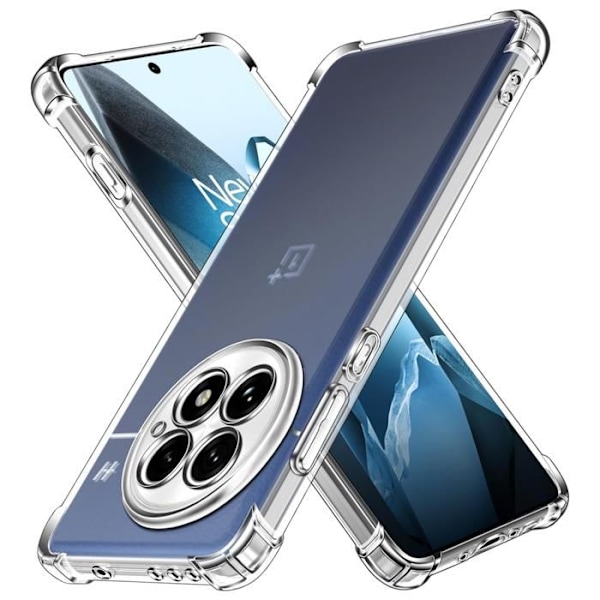 Coque til OnePlus 13 - Phonillico® - Stødsikker - Fleksibel - Gennemsigtig - Forstærket beskyttelse Transparent
