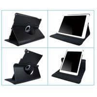 Coque Rotativ 360 Sort til Apple IPAD 4 - IPAD 3 - IPAD 2 - Etui Beskyttelse Elastisk Lukning Phonillico® Svart