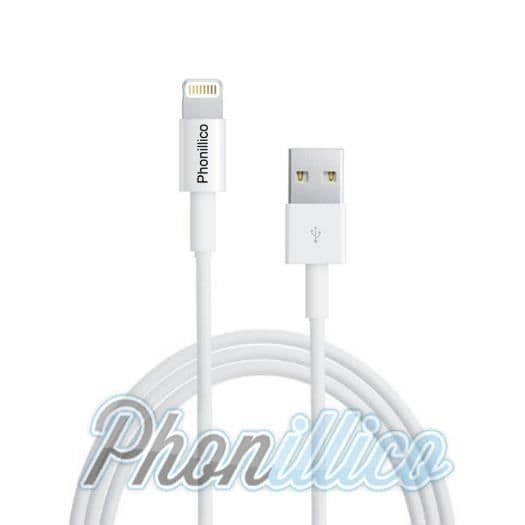 USB-kabel + Hvid vægoplader kompatibel med iPhone 7 PLUS - Phonillico® Vit