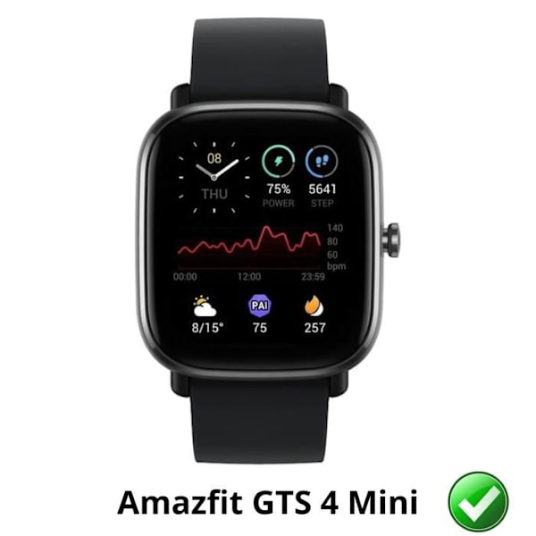 Amazfit GTS 4 Mini - Näytönsuojus [Paketti 6] Kestävä, ultra-ohut suojakalvo Phonillico Transparent