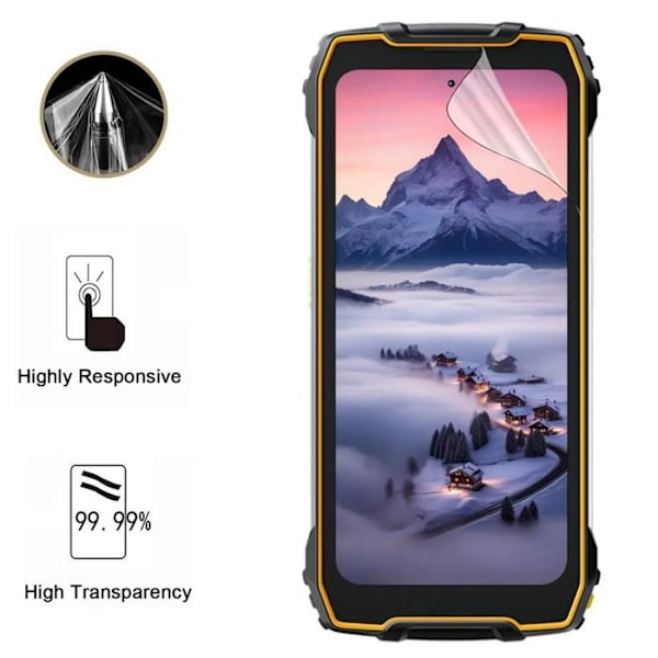 Skärmskydd för Blackview BV7300 [Pack 2] Hållbart Ultra Tunt Plastfilm Phonillico® Transparent