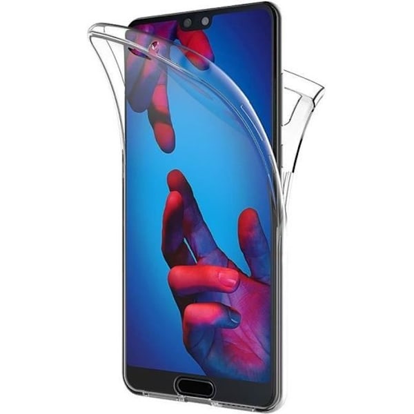 Huawei P20 PRO-skal - Helkroppstransparent TPU-gelfodral Framsida Baksida Skydd Mjukt Silikon Phonillico® Transparent