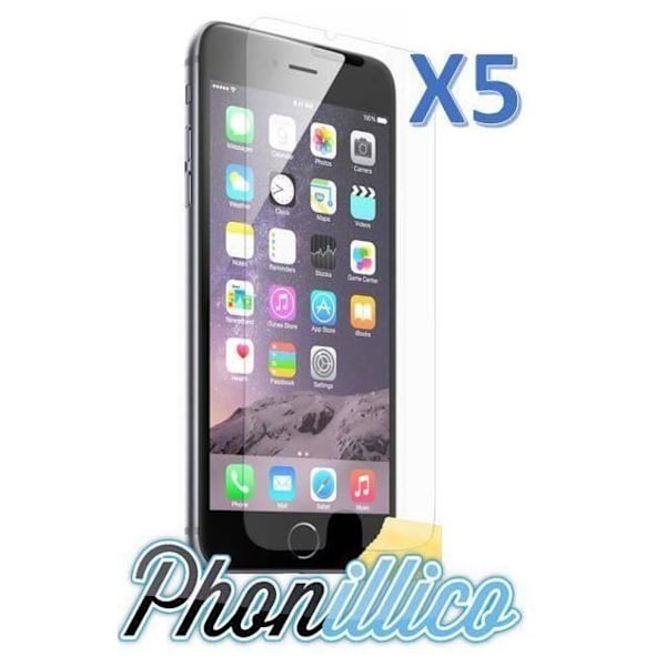 Lot 5 Filmbeskyttelse til Apple iPhone 6Plus/6SPlus Phonillico®