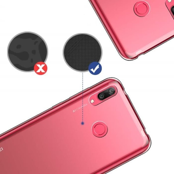Coque - Phonillico® - Huawei Y7 2019 - Mjuk Skydd - Silikon Gel TPU - Ultra Tunn Transparent