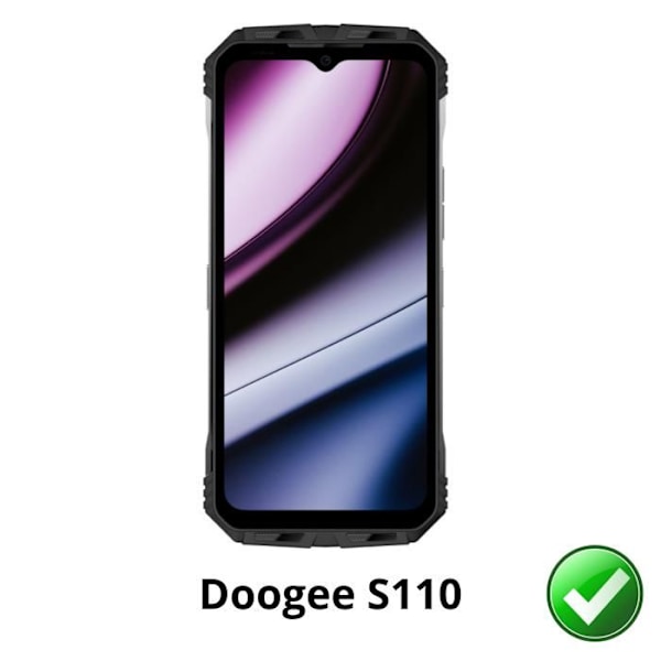 Skærmbeskyttelse - Phonillico - Doogee S110 - Pakke 2 - Ultra tynd - Ridsefast Transparent