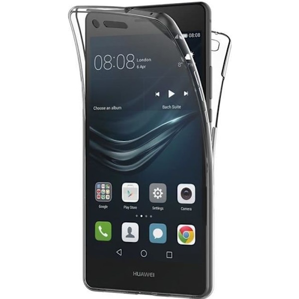 Huawei P9 LITE-skal - Helkroppstransparent TPU-gelskydd Framsida Baksida Skydd Mjukt Silikon Phonillico® Transparent