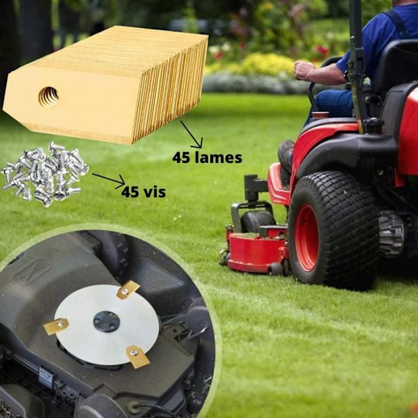 Reserveskær til Segway Navimow i105 i108 i110 X315 X330 X350 X390 H500 H800 H1500 H3000 [Pakke med 45]