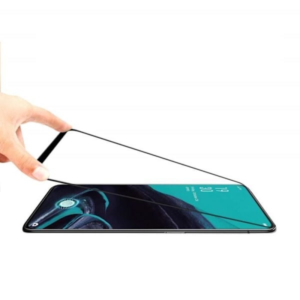 Suojakuori - Phonillico® - OPPO RENO 2 - Pehmeä silikoni - Karkaistu lasi - Ultra ohut Transparent, svart