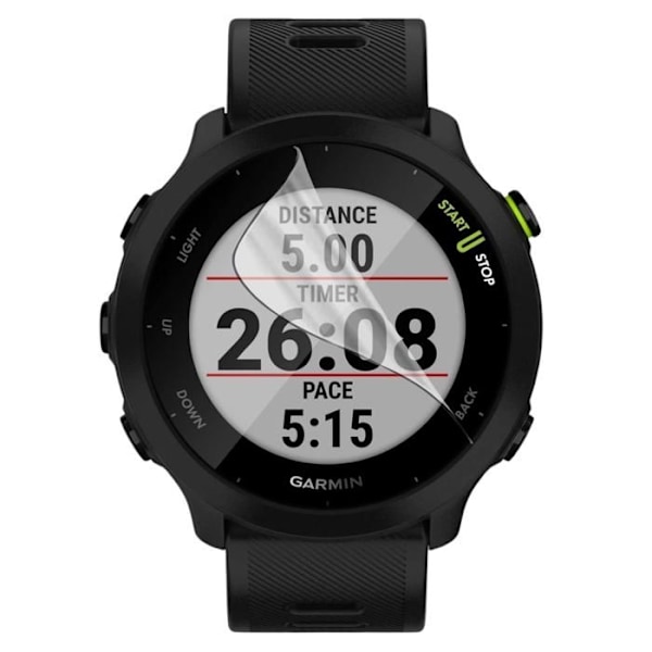 Skärm skydd för Garmin Forerunner 55 [Pack 6] Hållbart ultratunt plast skyddsf film Phonillico Transparent