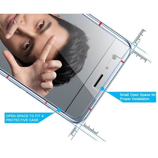 Skærmbeskyttelsesfilm - Phonillico® - HUAWEI HONOR 9 - Hærdet glas - Ridsefast - Gennemsigtig Transparent