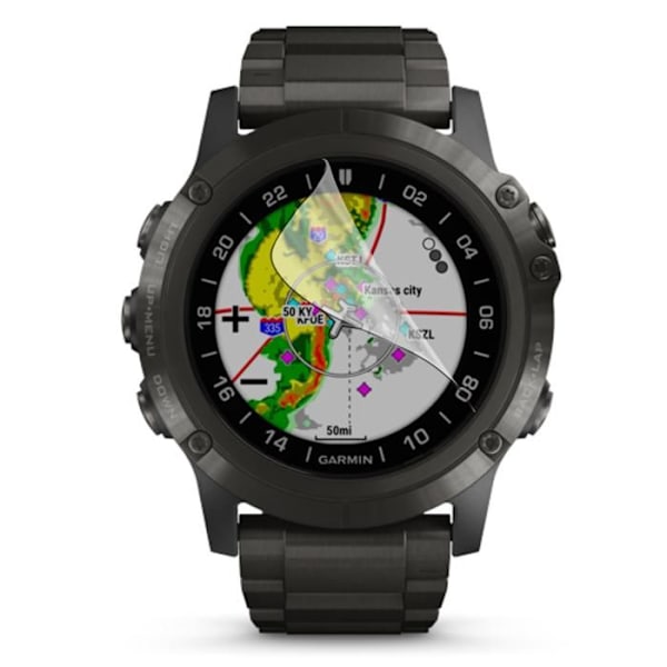 Näytönsuojus Garmin D2 Delta Px [Pakkaus 6] Kestävä, ultraohut muovinen suojakalvo Phonillico Transparent