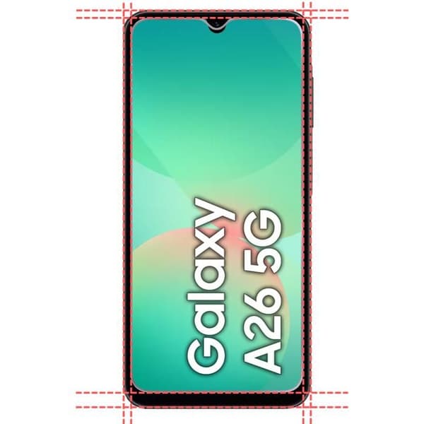 Härdat glas för Samsung Galaxy A26 5G [Pack 2] Skyddsfilm för skärm Phonillico® Transparent