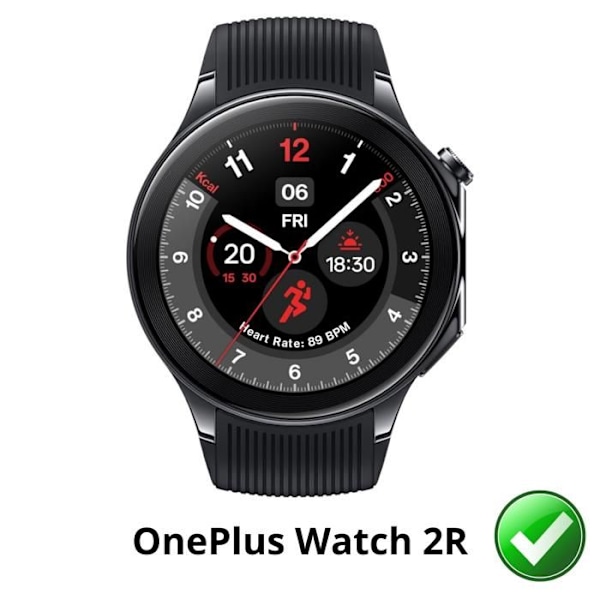Skyddande skärm för OnePlus Watch 2R [Pack 6] Ultra Tunn Plastfilm Skyddande Phonillico Transparent