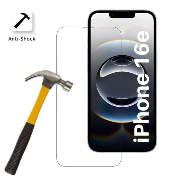 Elokuvatehdas Lujitetuille iPhone 16e [Pakkaus 2] Näytönsuoja Phonillico® Transparent