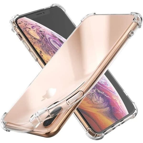 [Kompatibel Apple iPhone X] Stødabsorberende Transparent Silikone Cover [Phonillico®] Transparent