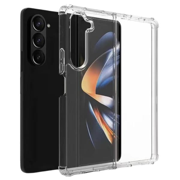 Coque til Samsung Galaxy Z FOLD 7 - Stødabsorberende Beskyttelse Silikone Blød Transparent Phonillico® Transparent
