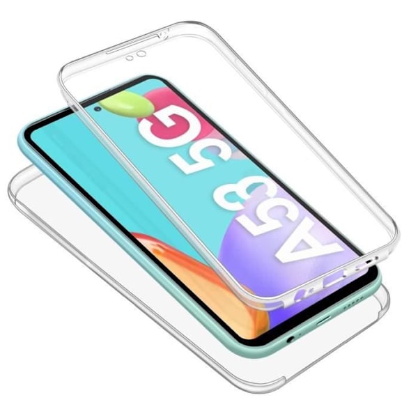 Coque für Samsung Galaxy A53 5G - Housse Etui 360 Integraali Läpinäkyvä 2 Osaa Etu Takana Liitettävyys Phonillico® Transparent