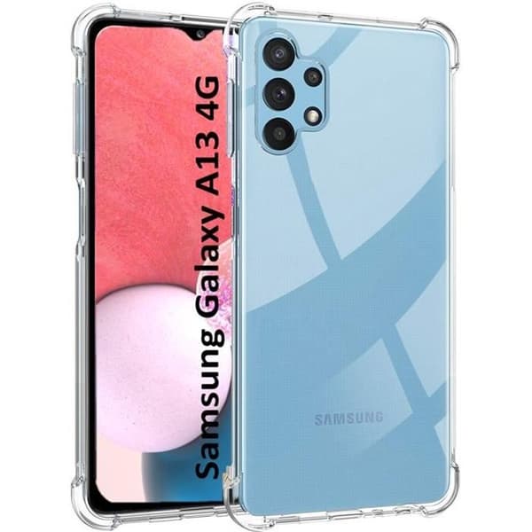 "Coque til Samsung Galaxy A13 4G - Stødabsorberende Beskyttelse Silikone Blød Transparent Phonillico®" Transparent