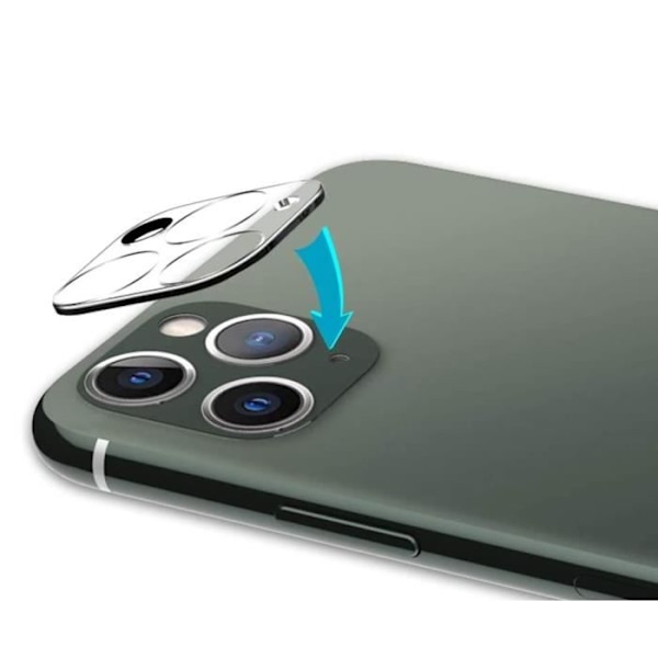 Suojakamera - Phonillico - iPhone 11 PRO / 11 PRO MAX - Karkaistu lasi - 2 kappaleen pakkaus - Naarmunkestävä