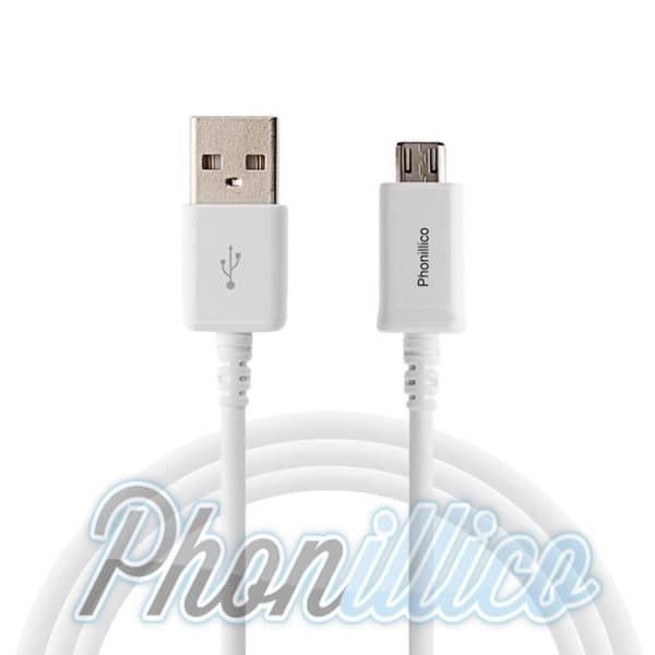 USB-laddare vit kompatibel med Sony Xperia M5 - Phonillico®