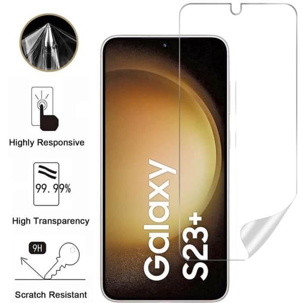 Skyddsskärm - Phonillico - Samsung Galaxy S23 PLUS - Pack av 2 - Ultratunn - Represistent