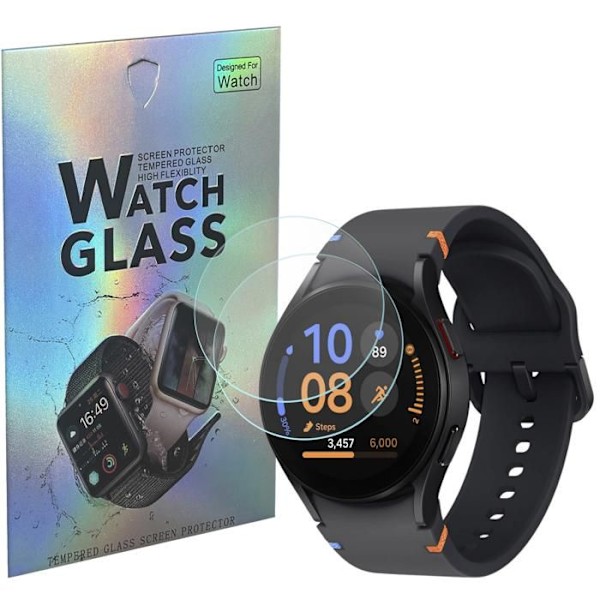 Jämäkkä Lasi Samsung Galaxy Watch FE 40mm [2 kpl] Näytön Suojakalvo Kello Naarmuuntumaton Phonillico® Transparent