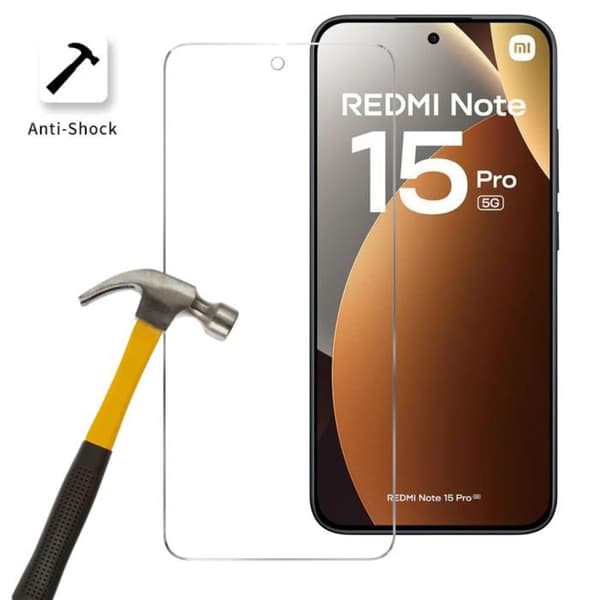 Härdat glas för Xiaomi Redmi Note 15 PRO 5G [Pack 4] Skärmskydd Phonillico® Transparent