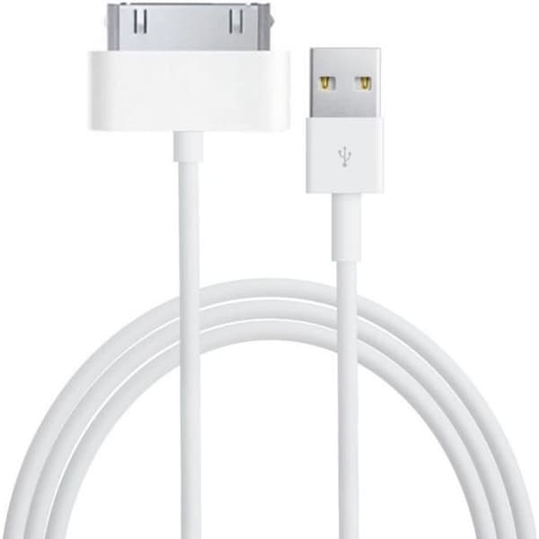 USB-kabel [Kompatibel med iPad 1 - 2 - 3] Hvid Oplader 1 Meter [Phonillico®]