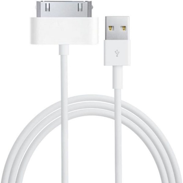 USB-kabel [Kompatibel med iPad 1 - 2 - 3] Vit laddare 1 meter [Phonillico®]