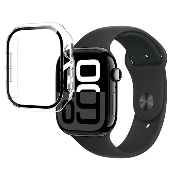 Coque kompatibel med Watch 46mm Serie 10 - Hård skydd transparent fodral med härdat glas Phonillico® Transparent
