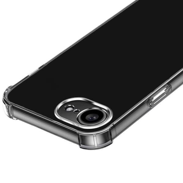 Coque för iPhone 16e - Stötsäker TPU Skydd Mjuk Transparent Phonillico® Transparent