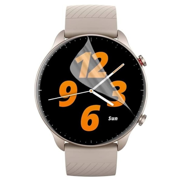 Amazfit GTR 2:n näyttösuojus [Paketti 6] Kestävä, ultrakevyt suojakalvo Phonillico Transparent