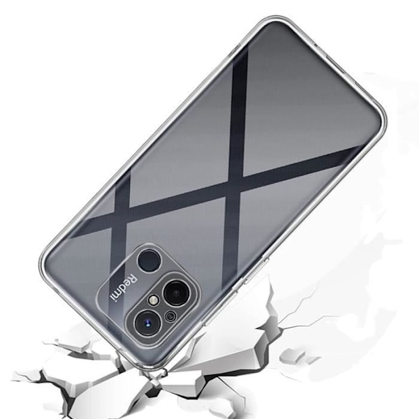 Skal till Xiaomi Redmi 12C - Silikongel TPU Transparent Skydd Mjukt Ultratunt Phonillico®