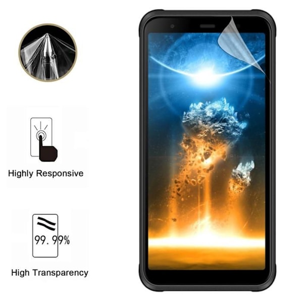 Skærmbeskyttelse - Phonillico - Blackview BV6300 Pro - Pakke med 2 - Ultra tynd - Ridseresistent Transparent