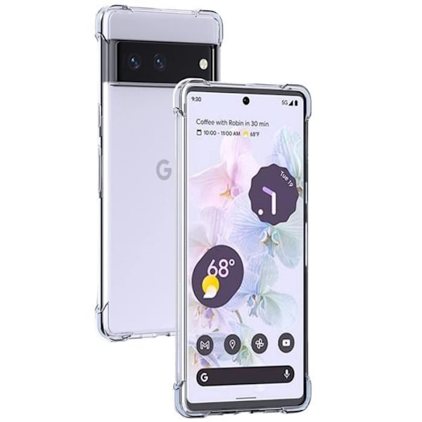 Fodral till Google Pixel 7 - Stötsäkert Skyddande TPU Mjukt Transparent Phonillico®