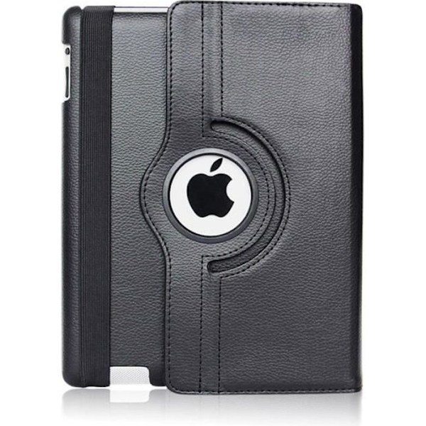Coque Rotativ 360 Sort til Apple iPad MINI 1 - MINI 2 - MINI 3 - Hætte Etui Beskyttelse Elastisk Lukning Phonillico® Svart