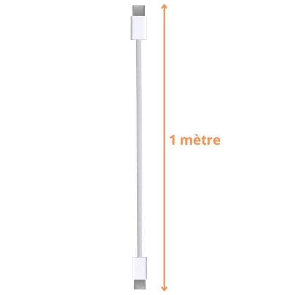 Hurtigoplader 20W + USB-C til USB-C kabel 1 meter til iPhone 15 - 15 PLUS - 15 PRO - 15 PRO MAX Phonillico®