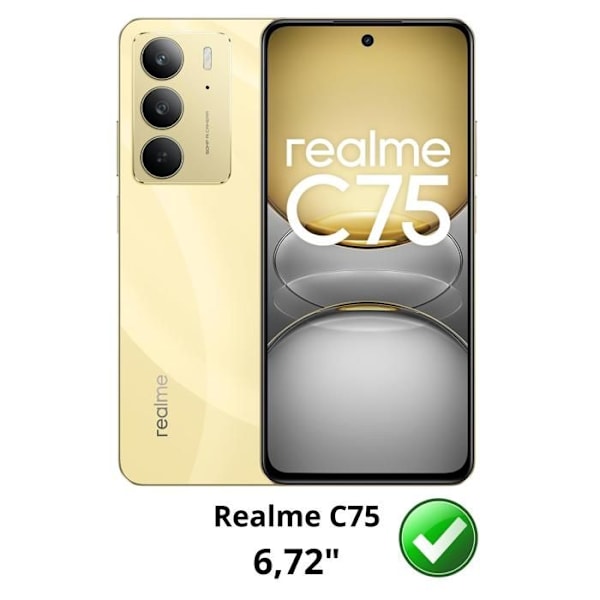 Hærdet Glas - Phonillico® - Realme C75 - Pakke med 4 - Scratch-resistent - Skærmbeskyttelse Transparent