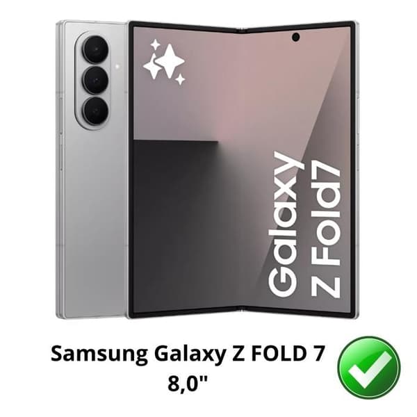 Coque til Samsung Galaxy Z FOLD 7 - Stødabsorberende Beskyttelse Silikone Blød Transparent Phonillico® Transparent