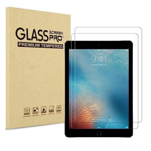 Härdat Glas - Phonillico® - iPad AIR 1/2, Pro, 5, 6 - Pack om 2 - Rep-resistant - Hållbar