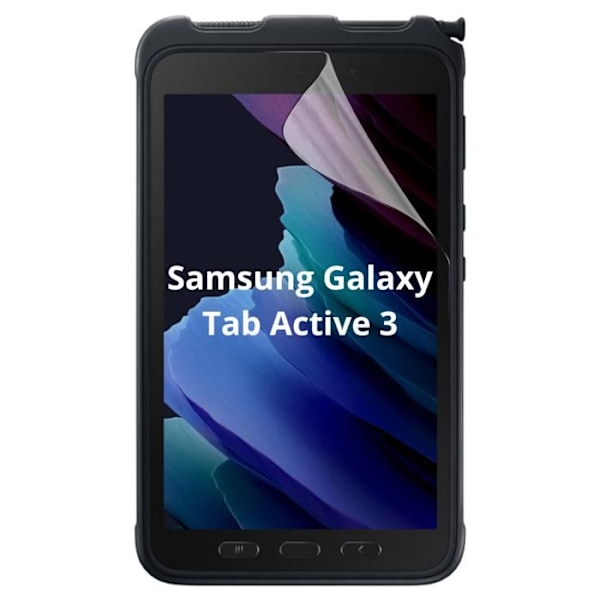Skärmskydd för Samsung Galaxy Tab Active 3 [Pack 2] Ultratunn skyddande plastfilm Phonillico
