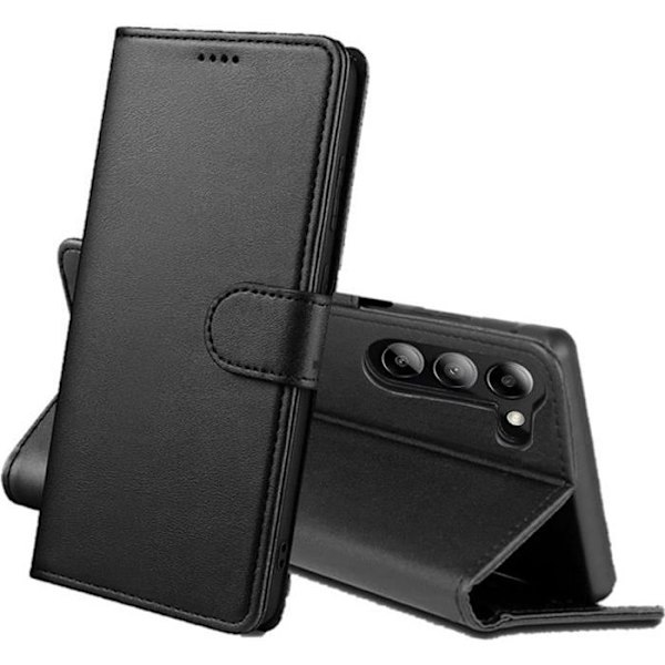 Samsung Galaxy S23 - Musta Lompakko Magneettisuljenta Varastokortteja Phonillico®